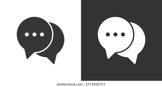 Chat icon. Solid glyph series icon