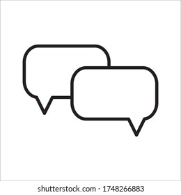 Chatsymbol. Sprichzeichen. Sprachsymbol für alle grafischen Zwecke