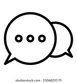 Chat icon. Speech bubble icon