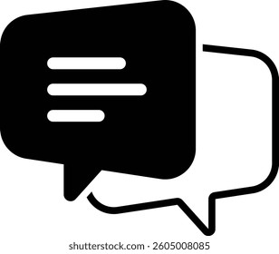 Chat icon of speech bubble