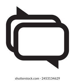 chat Icon. Chat Icon.  Speech Bubble, Live Chat, Message, Comment. Chat icon vector isolated on white background.