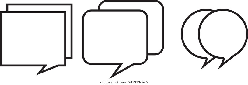 chat Icon. Chat Icon.  Speech Bubble, Live Chat, Message, Comment. Chat icon vector isolated on white background.