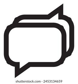 chat Icon. Chat Icon.  Speech Bubble, Live Chat, Message, Comment. Chat icon vector isolated on white background.