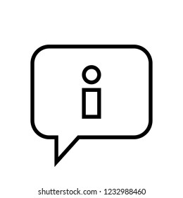 Chat Icon. Speech Bubble Sign. Conversation, Communications Symbol. Information, Info Icon