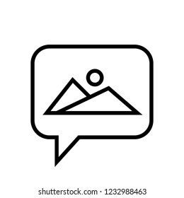 Chat Icon. Speech Bubble Sign. Conversation, Communications Symbol. Image Icon