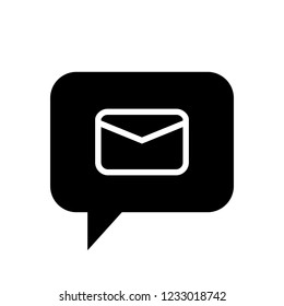Chat Icon. Speech Bubble Sign. Conversation, Communications Symbol. Email Icon