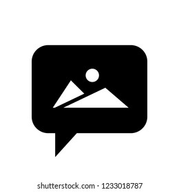 Chat Icon. Speech Bubble Sign. Conversation, Communications Symbol. Image Icon