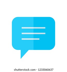 Chat Icon. Speech Bubble Sign. Conversation, Communications Symbol.