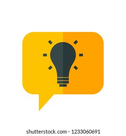 Chat Icon. Speech Bubble Sign. Conversation, Communications Symbol. Idea Icon