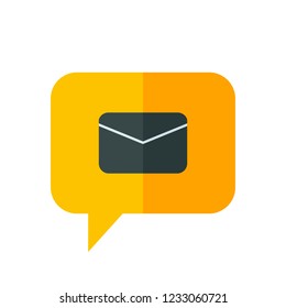 Chat Icon. Speech Bubble Sign. Conversation, Communications Symbol. Email Icon