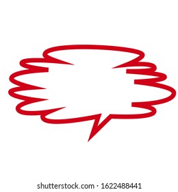 Chat icon. Speech Bubble sign symbol isolated 