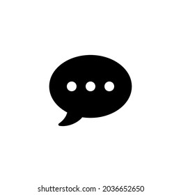 Icono de conversación. símbolo y signo de burbuja de voz. icono de comentario. mensaje