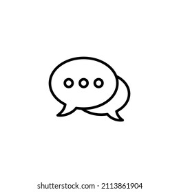 Chat icon. speech bubble sign and symbol. comment icon. message