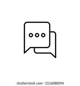 Chat icon. speech bubble sign and symbol. comment icon. message