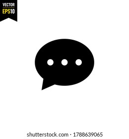 Chat icon. Speech bubble symbol concept isolated. Vector