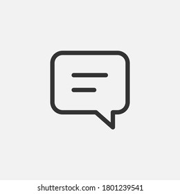 Chat icon. Speech bubble symbol modern, simple, vector, icon for website design, mobile app, ui. Vector Illustration