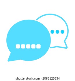 Chat icon. Speech bubble symbol. vector icon.