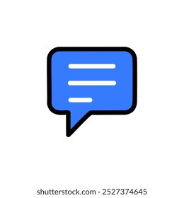 Chat icon. Speech bubble icon. Talk symbol. Vector illustration.