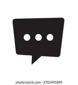 Icono de chat: burbuja de discurso y símbolo de conversación, conversación y signo de comunicación.