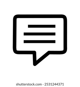 chat icon. speech bubble icon vector on white background
