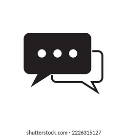 Chat Icon. Speech Bubbles symbol vector sign