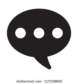 Chat icon, speech bubbles icon vector flat design