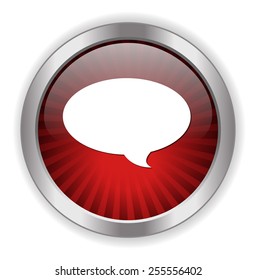 chat icon, speech button