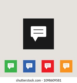 Chat icon, stock vector illustration, EPS10.