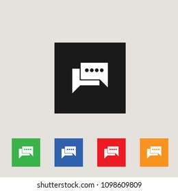 Chat icon, stock vector illustration, EPS10.