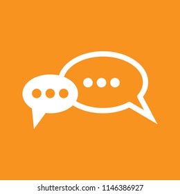 chat icon, stock vector illustration, EPS10.