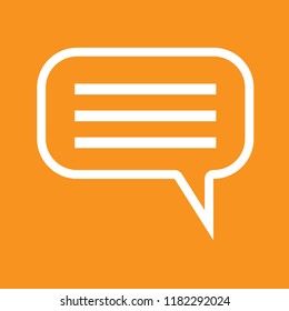 Chat icon, stock vector illustration, EPS10. 