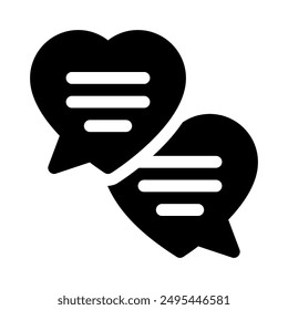 chat icon with style glyph