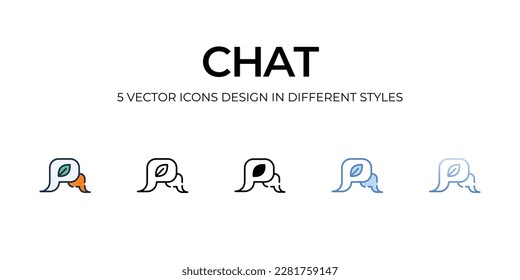 Chat icon. Suitable for Web Page, Mobile App, UI, UX and GUI design.