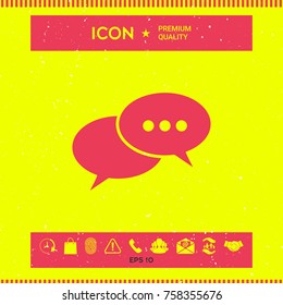 Chat, icon symbol