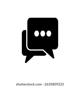 Chat icon symbol for apps and websites. speech bubble sign and symbol. comment icon. message