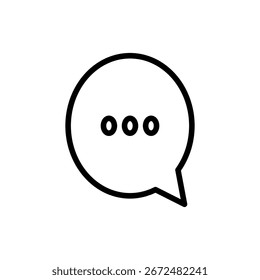 Icono de chat para App y Sitios web. símbolo de burbuja de discurso y símbolo. icono de comentario. mensaje