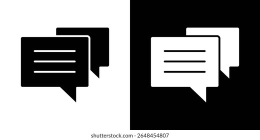 Chat icon symbol collection. Flat vector stock illustration.