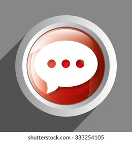Chat icon symbol design, vector illustration graphic