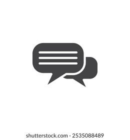 Chat-Symbol Symbol Zeichen im ausgefüllten Stil