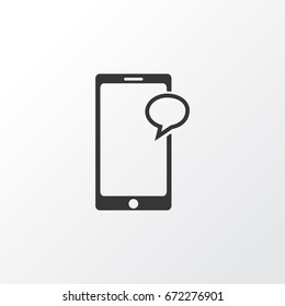 Chat Icon Symbol. Premium Quality Isolated Messaging Element In Trendy Style.