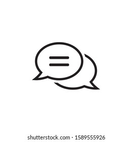 Chat icon symbol vector illustration