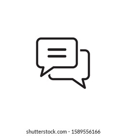 Chat icon symbol vector illustration - Shutterstock ID 1589556166