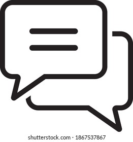 Ilustración vectorial de símbolo de chat