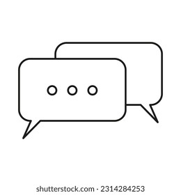 Chatsymbol. Vektorgrafik. Stockbild.