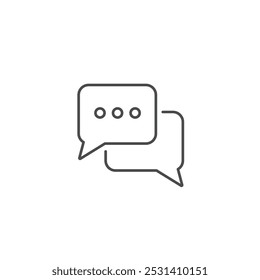 Chat icon symbol vector illustration