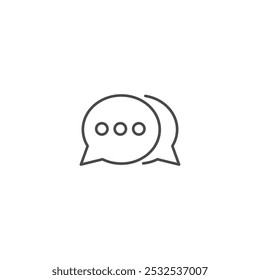 Ilustración vectorial de símbolo de icono de chat