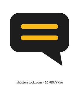 Símbolo de icono de chat/ilustración vectorial/vector editable