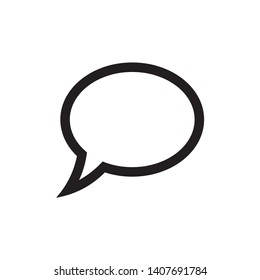 Chat icon symbol vector. on white background