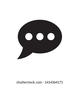 chat icon symbol vector. on white background. eps 10