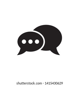 chat icon symbol vector. on white background. eps 10